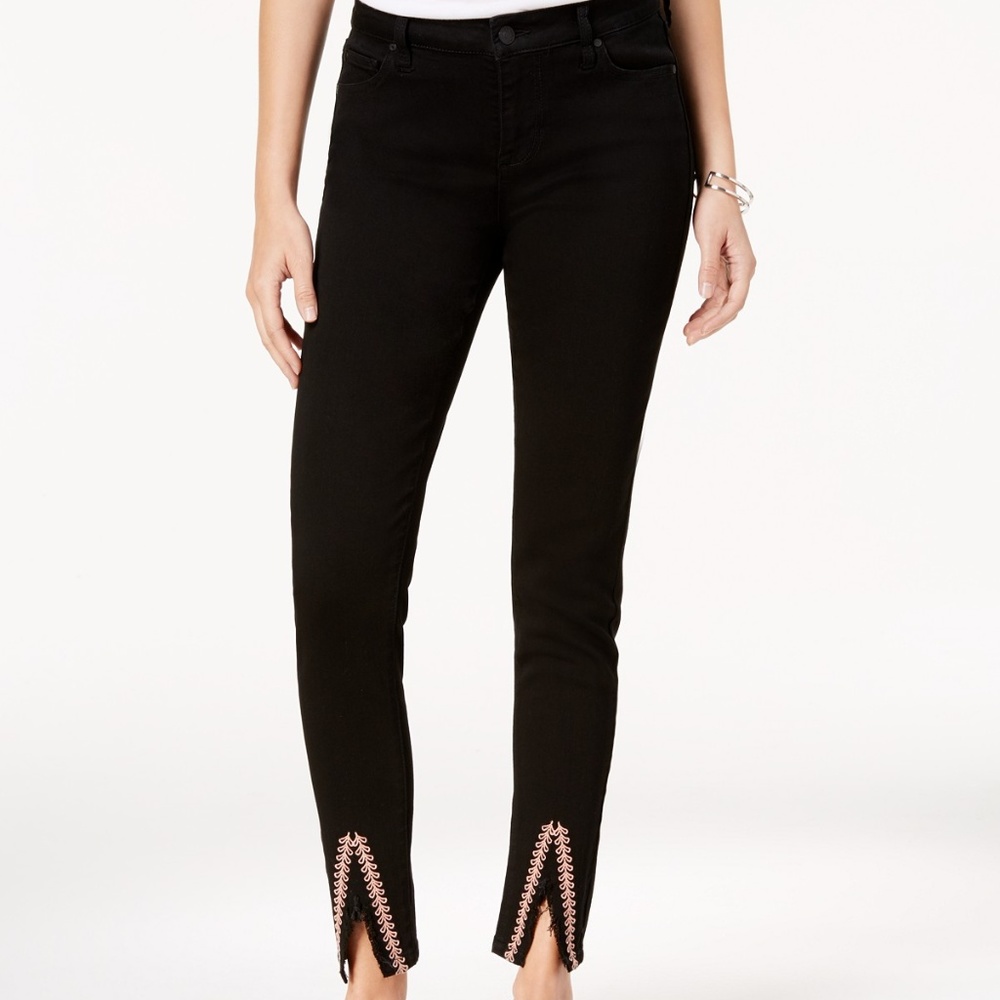 NWT Celebrity Pink Slit-Hem Skinny Jeans Size 15